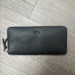 Kate Spade Black Textured Wallet